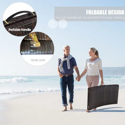 2Pcs Folding Patio Lounger Chair