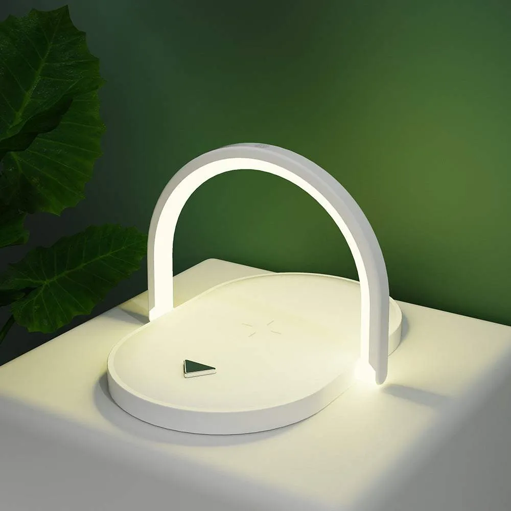 3 In 1 Foldable Wireless Magsafe Charger Night Light Wireless Charging Station Stonego LED Reading Table Lamp 15W Fast Charging Light