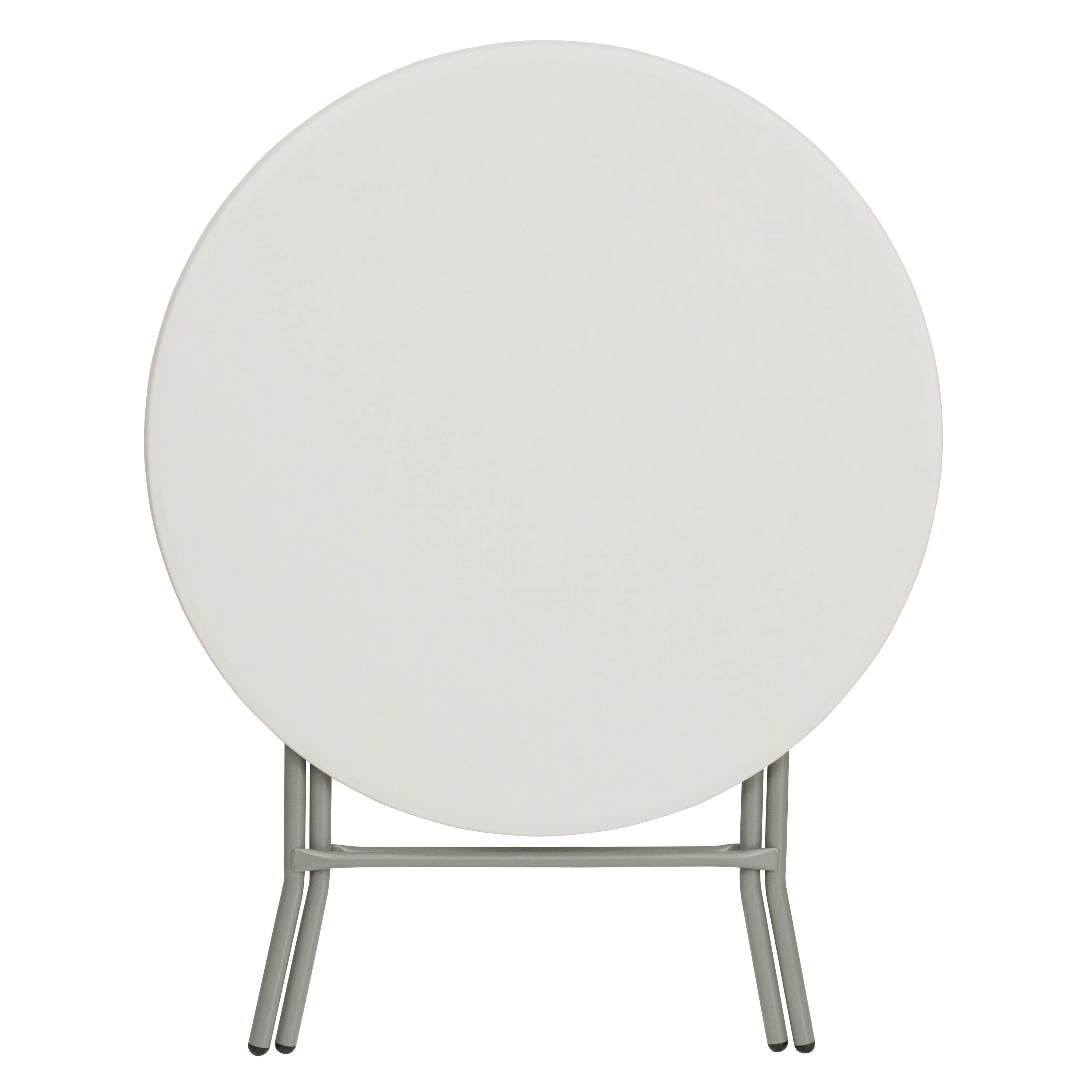 32RD White Plastic Fold Table RB-32R-GW-GG