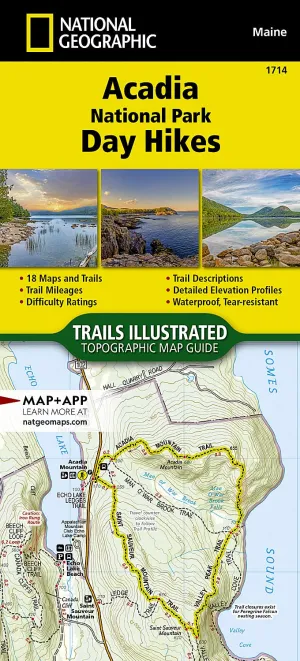 Acadia National Park Day Hikes Map (National Geographic Topographic Map Guide, 1714) Map  May 15, 2023