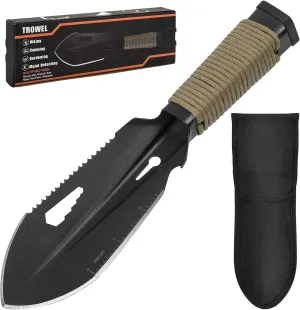 Backpacking Trowel Ultralight, Camping Shovel, Garden Trowel Hand Tool with Carrying Pouch for Hiking, Digging, Metal Detecting, Gardening Multitool Survival