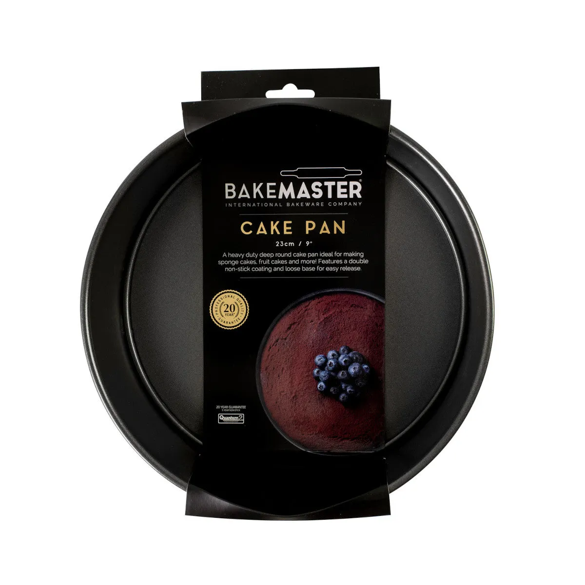 Bakemaster Loose Base Round Deep Cake Pan 23cm