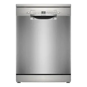 Bosch SMS6IKI01I Series 6 14 Place Setting Wi-Fi Enabled Dishwasher with EcoSilence Drive, HygienePlus & ExtraDry (Brushed Steel, Free-Standing, 2025 Model)