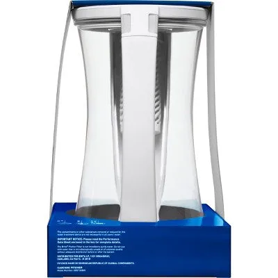 Brita 12-Cup Stream Filter As You Pour Water Pitcher with 1 Filter, Cascade – Ice