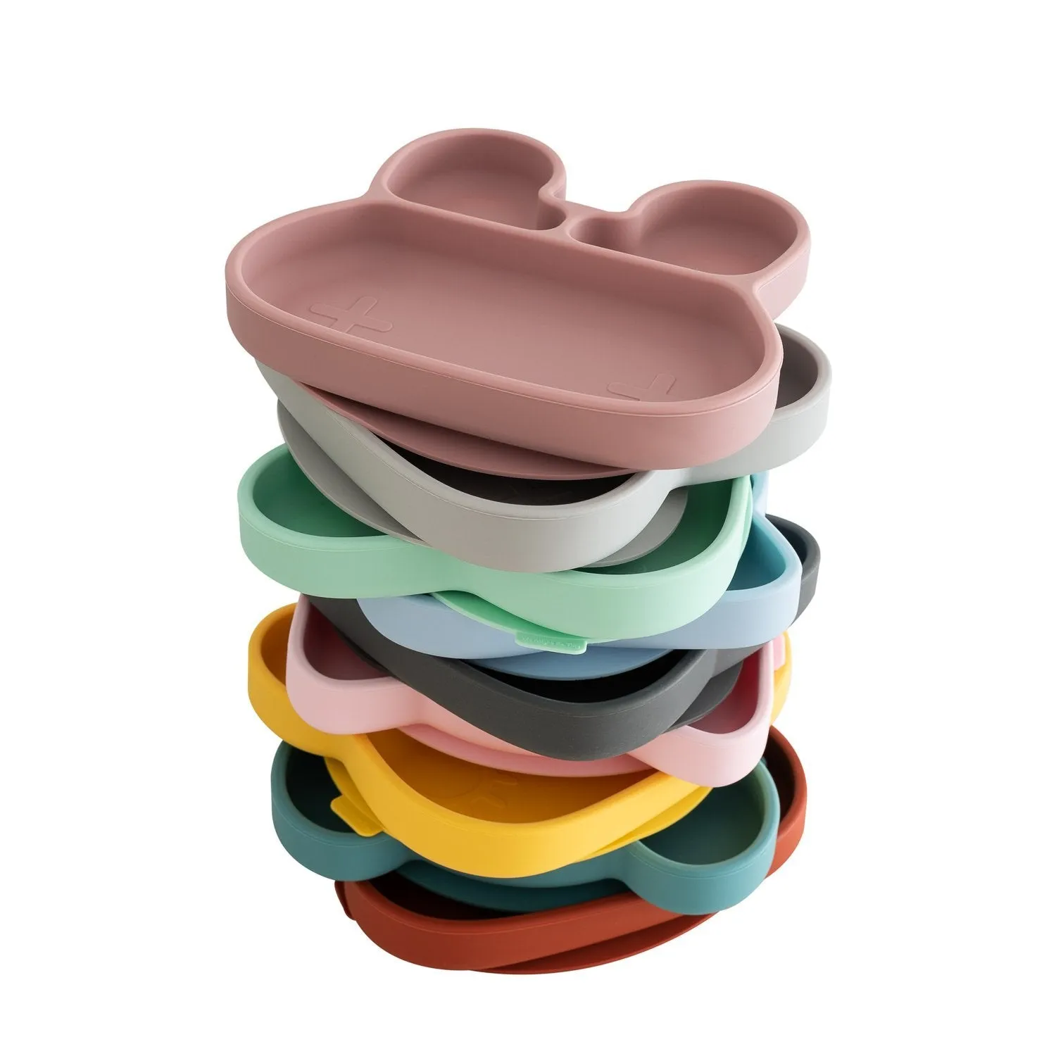 Bunny Stickie Plate Grey