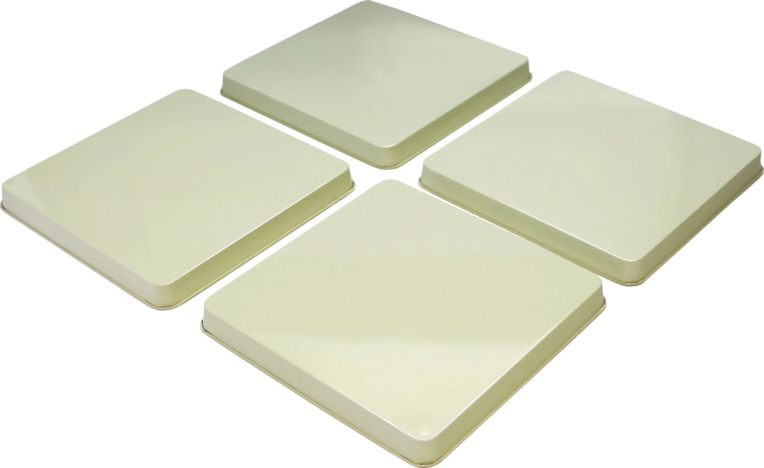 Calypso Basics by Reston Lloyd, Square Tin Burner Cover, Almond