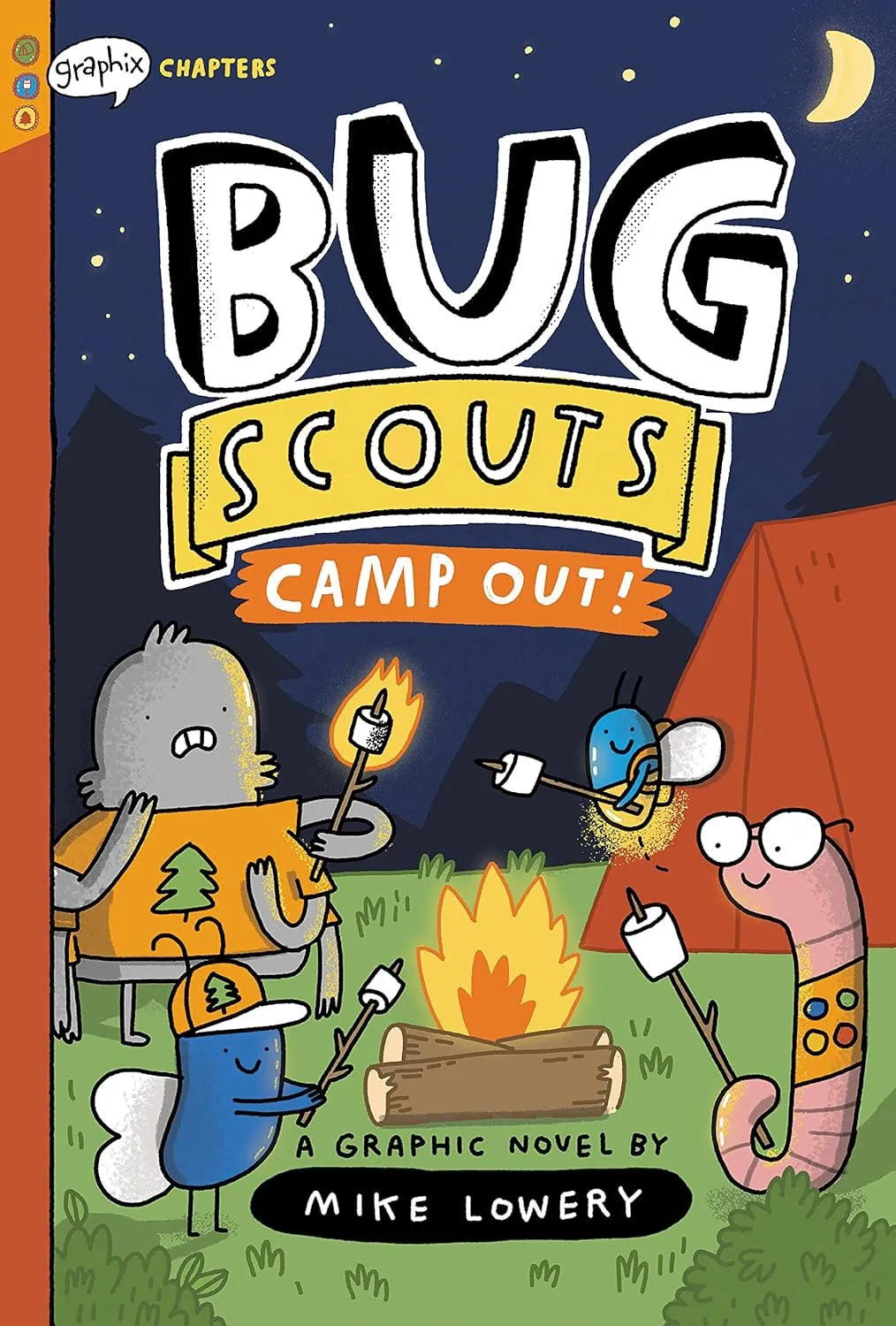 Camp Out!: A Graphix Chapters Book (Bug Scouts #2) Hardcover  Picture Book, October 4, 2022