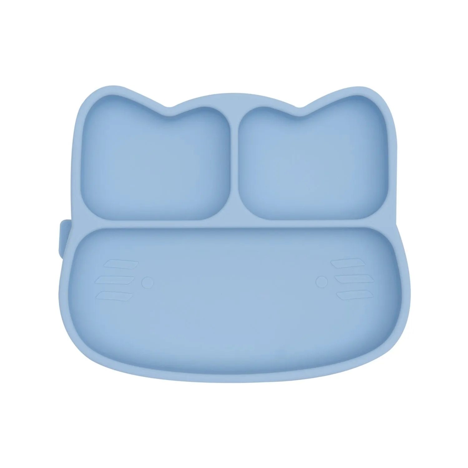 Cat Stickie Plate Powder Blue