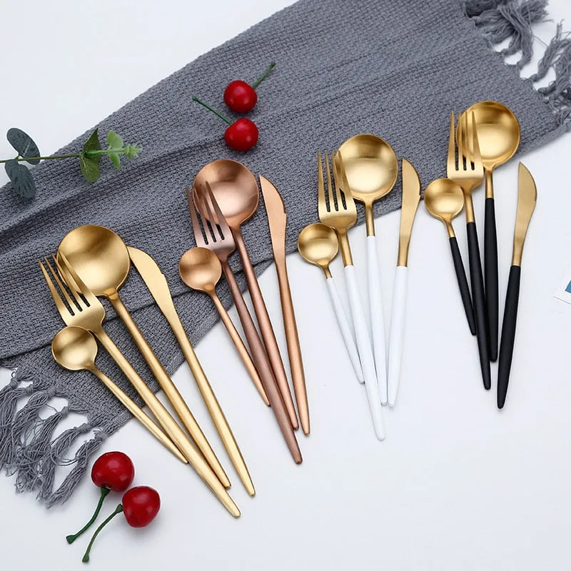 Cutlery Knives Forks Spoons Set
