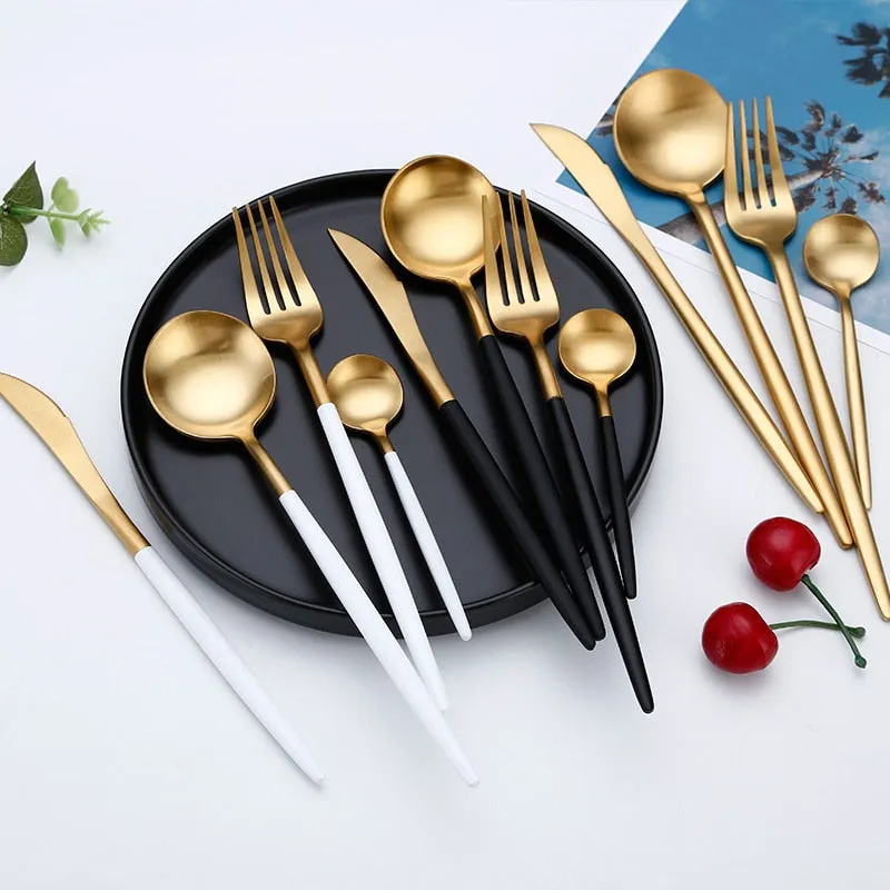 Cutlery Knives Forks Spoons Set