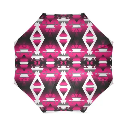 Dark Sunset Winter Camp Foldable Umbrella