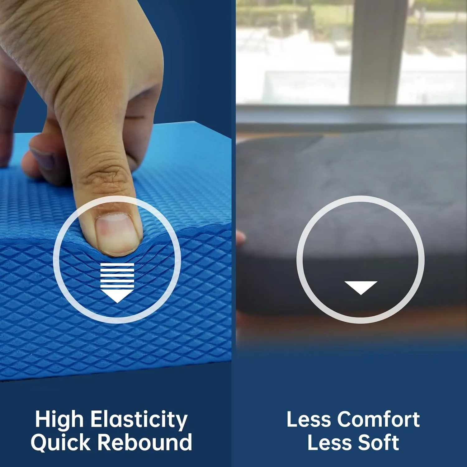 Exercise Balance PadBalance Foam Mat for Physical Therapy Equipment & Strength Stability Training, Slip Resistant Foam Mat for Yoga, Pilates, Meditation