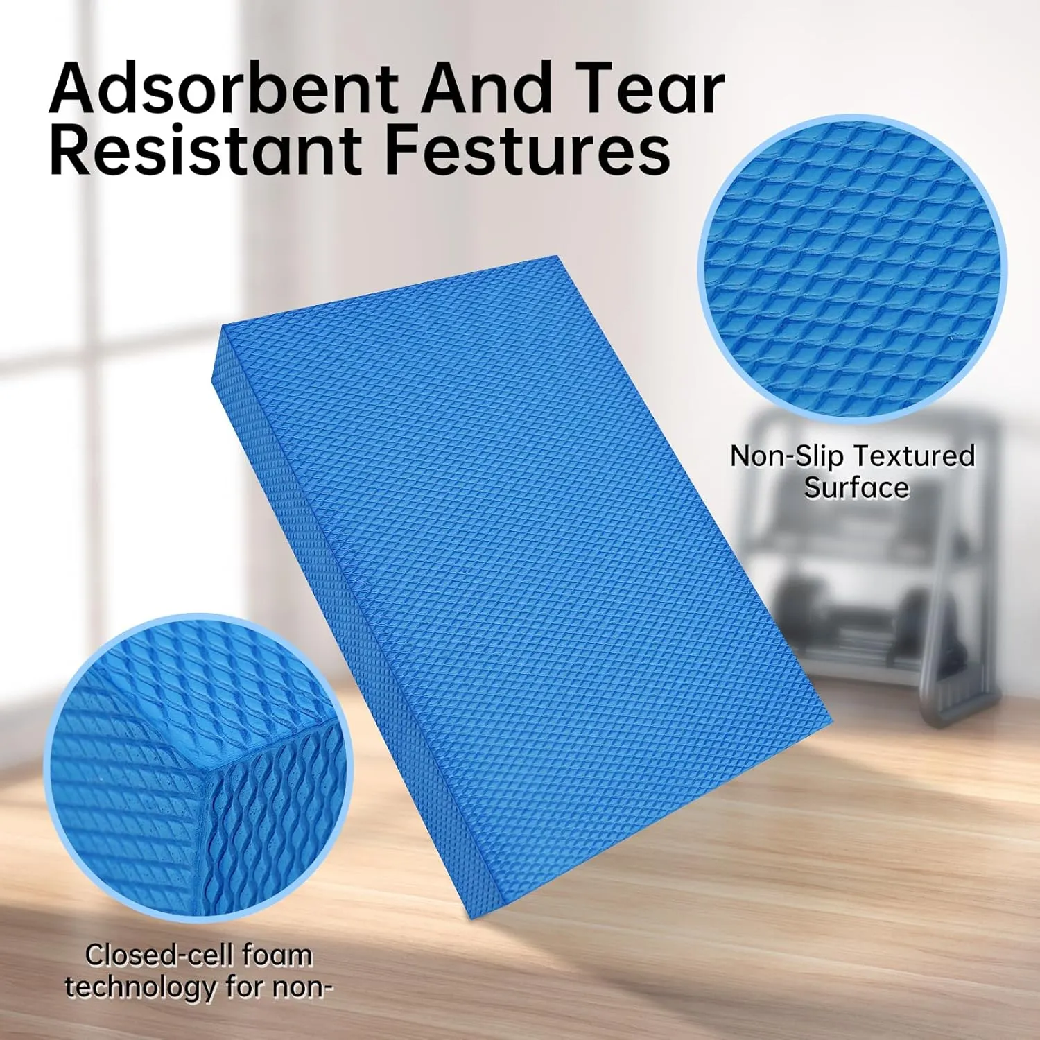 Exercise Balance PadBalance Foam Mat for Physical Therapy Equipment & Strength Stability Training, Slip Resistant Foam Mat for Yoga, Pilates, Meditation