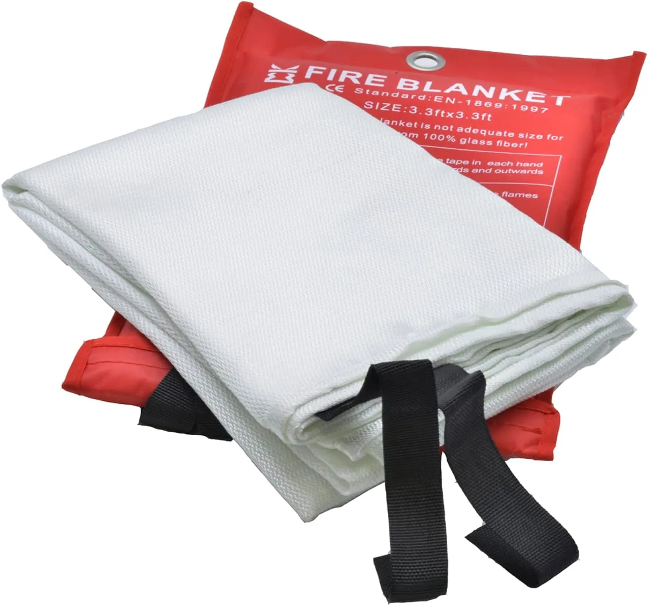 Fire Blanket for Home Emergency Survival  Fiberglass Suspend Fire Flames Suspension Blankets for Home and Kitchen School Grill Garage House Warehouse Safety (4pcs-FireBlankets)
