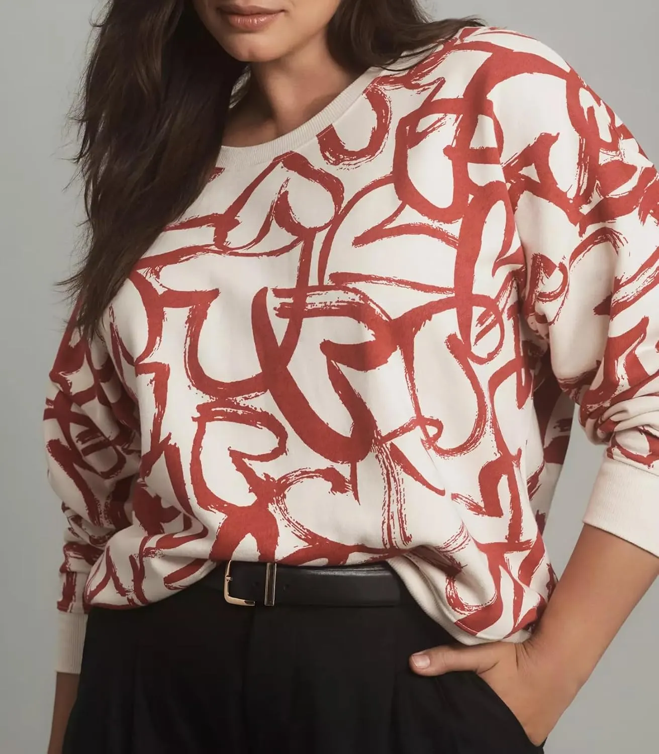 Heart Sweatshirts for Women Casual Long Sleeve Cotton Love Heart Printed Graphic Pullover Tops