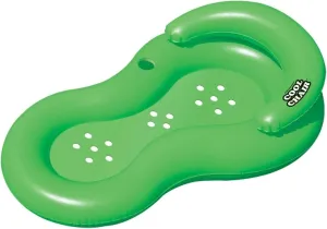 Inflatable Cool Chair Swimming Pool Lounger Float - 60.5" - Green