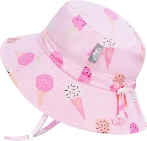 JAN & JUL Girls' Adjustable Water Resistant Bucket Sun-hat 50  UPF