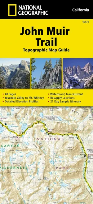 John Muir Trail Topographic Map Guide (National Geographic Topographic Map Guide) (National Geographic Topographic Map Guide, 1001) Map  Folded Map, January 1, 2024
