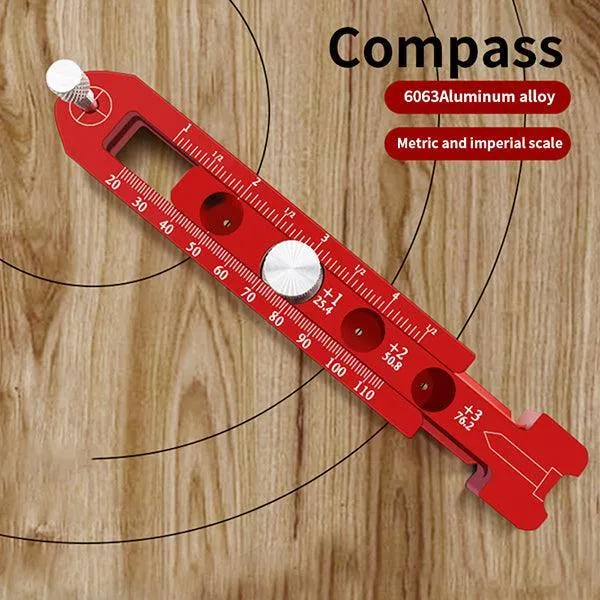 Levoite™ Woodworking Compass Scriber Circular Drawing Tool Adjustable Measurement Tool