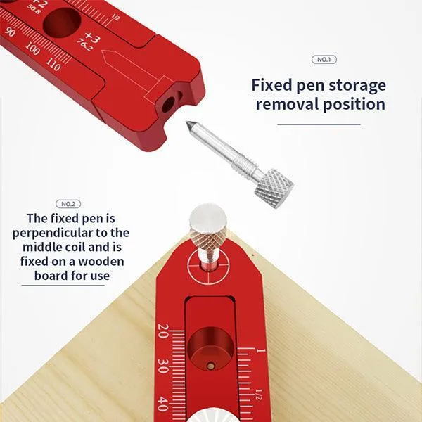 Levoite™ Woodworking Compass Scriber Circular Drawing Tool Adjustable Measurement Tool