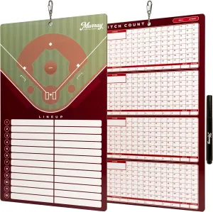 Murray Sporting Goods Baseball Team Colors Dry Erase Coaches Clipboard