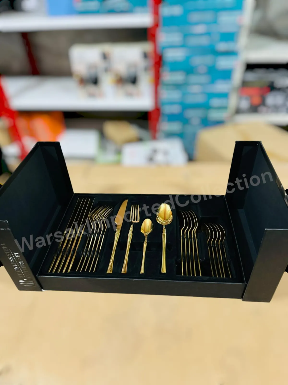 New Model 24pcs Edged Design Cutlery Set