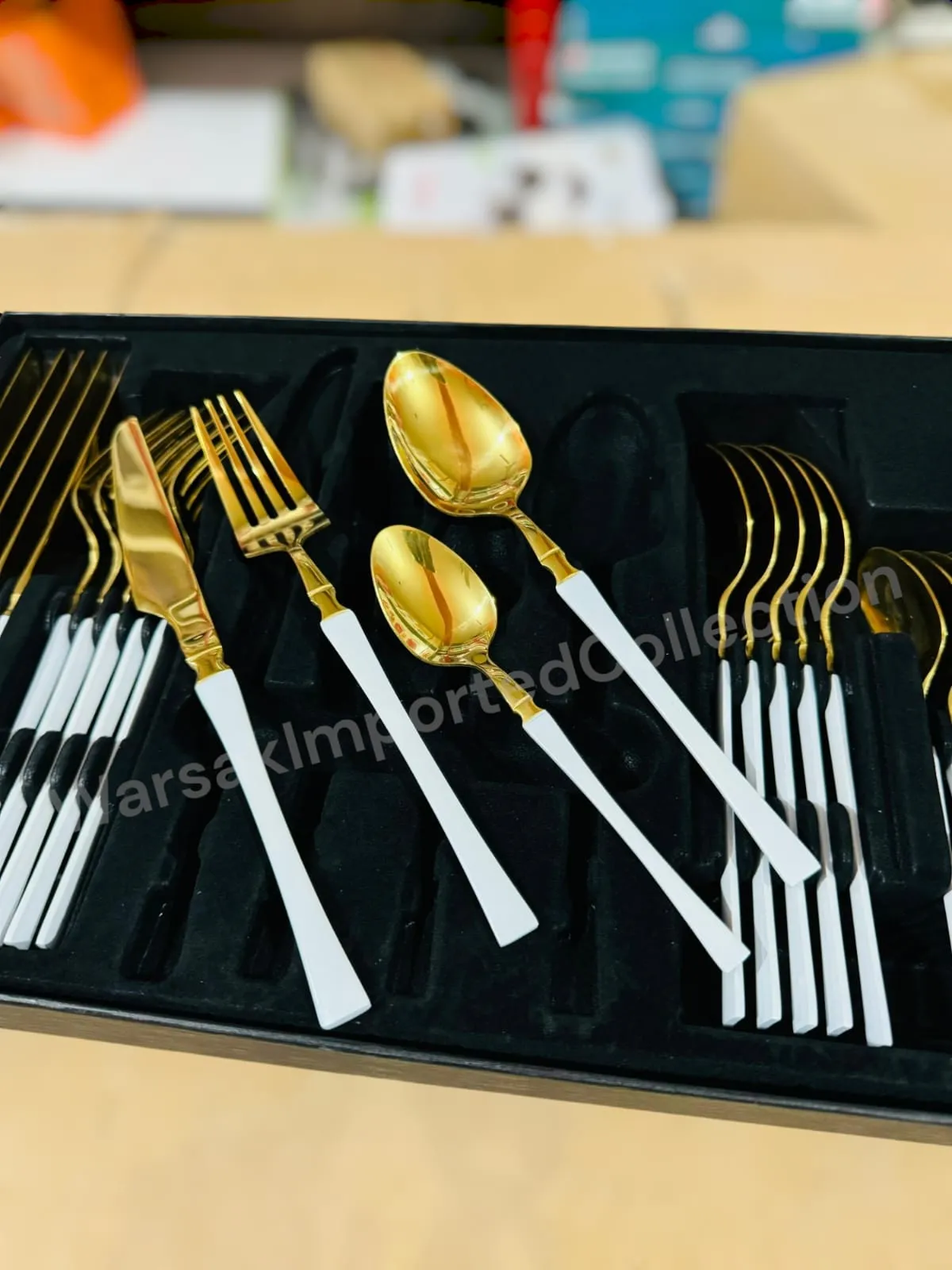 New Model 24pcs Edged Design Cutlery Set