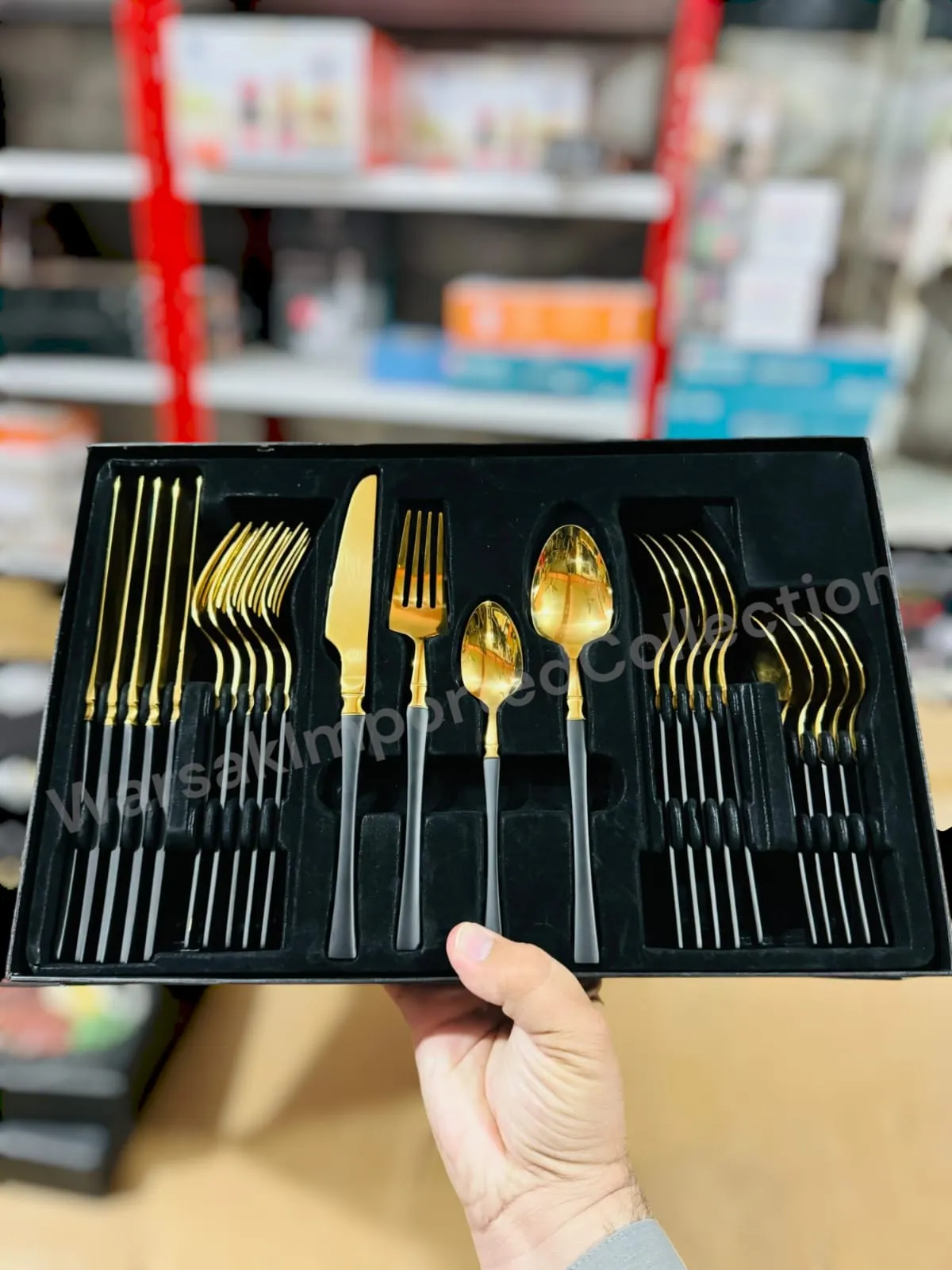 New Model 24pcs Edged Design Cutlery Set