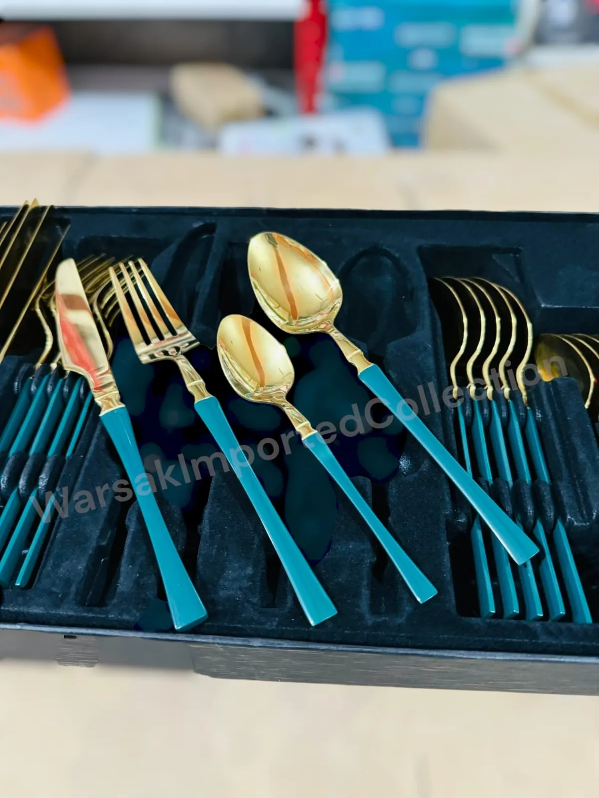 New Model 24pcs Edged Design Cutlery Set