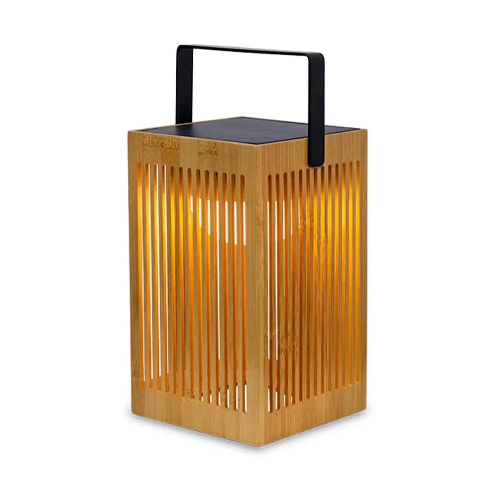 Okinawa Outdoor Solar Lantern - Bamboo