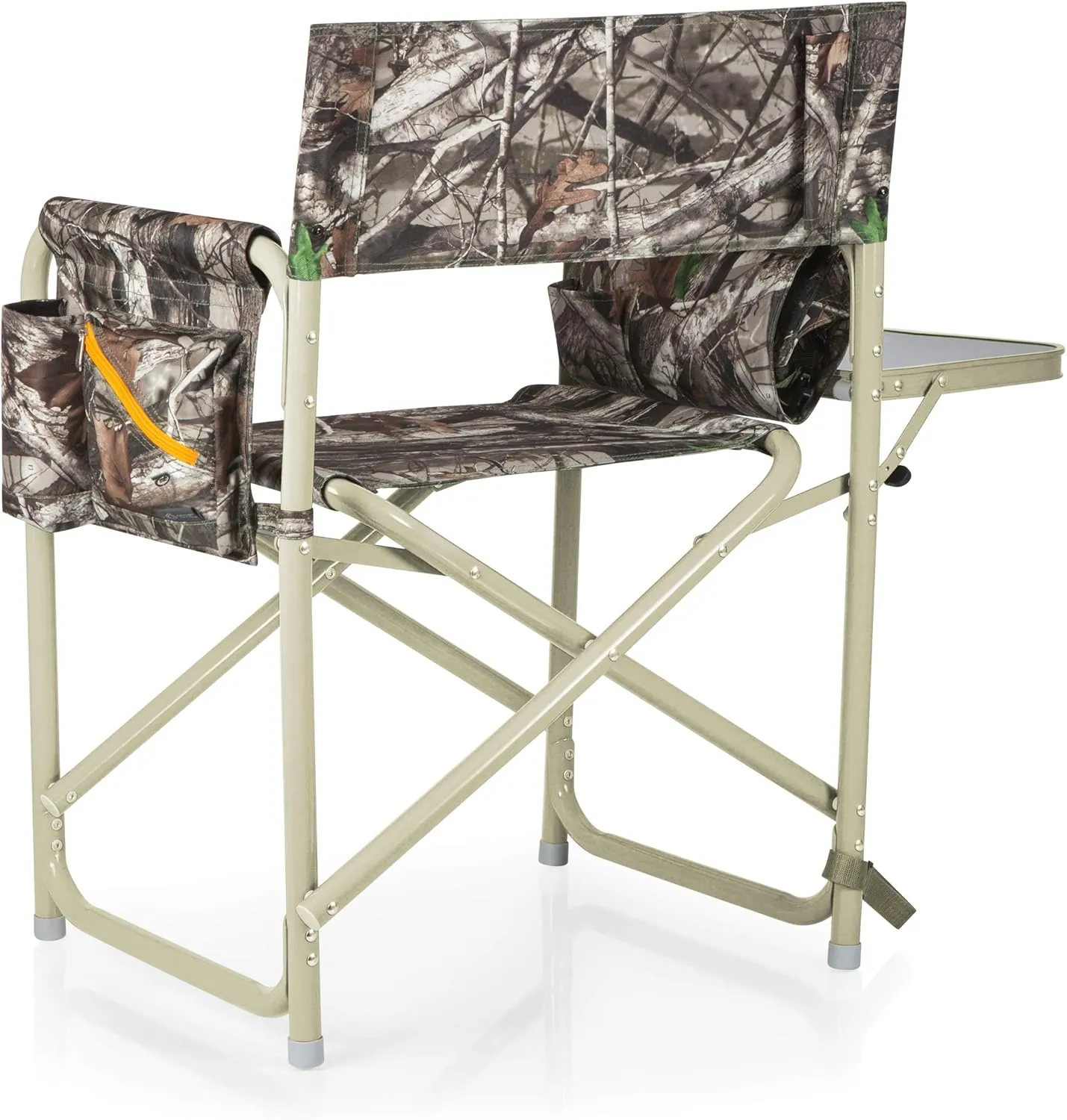 Picnic TIME Outdoor Directors Chair with Side Table, Beach Chair for Adults, Camping Chair with Table