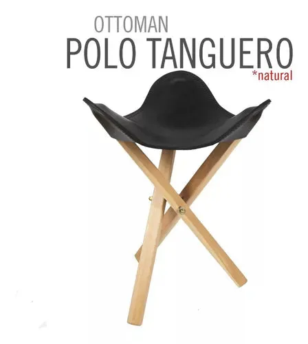 Polo Leather Foldable Camp Stool