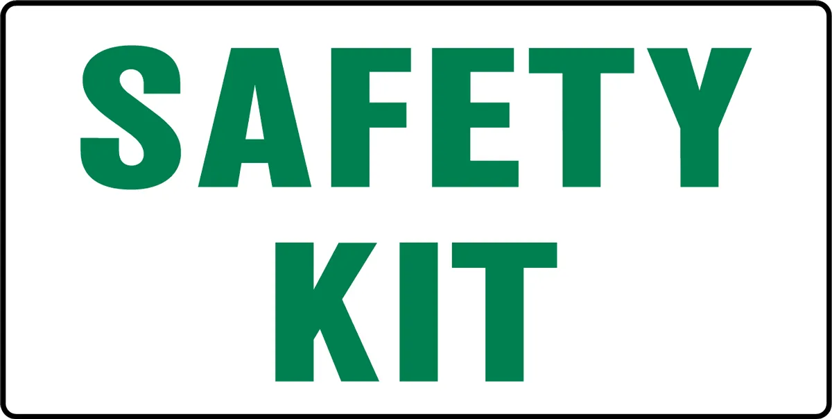 Safety Kit - Self-adhesive Decal