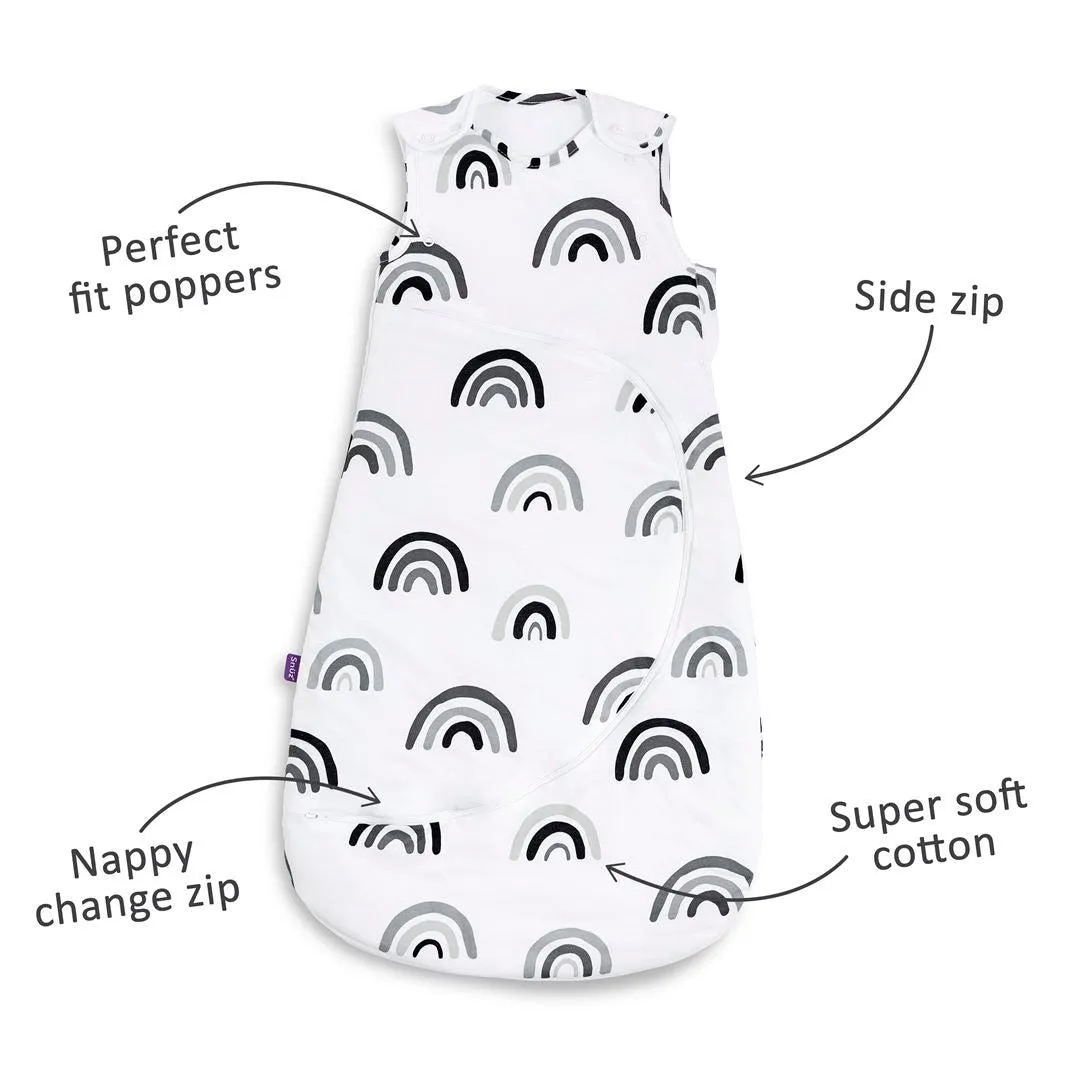SnuzPouch Sleeping Bag - Mono Rainbow - TOG 1.0