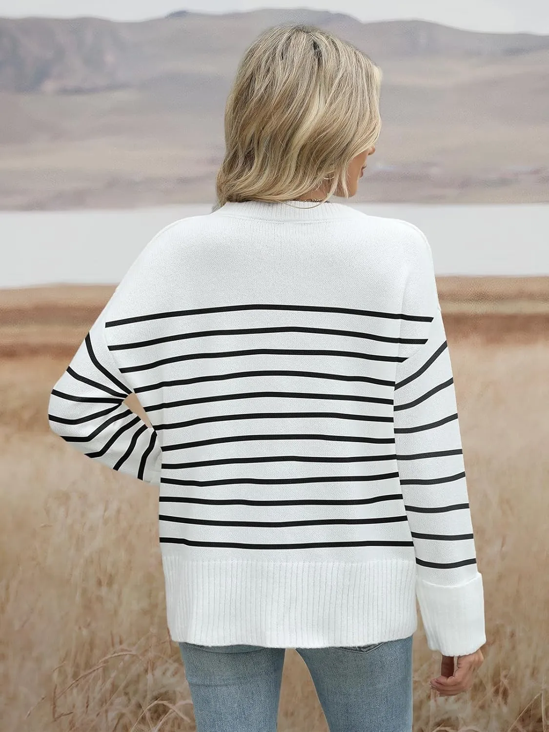 Sweaters for Women Long Sleeve Shirts Womens Sweatshirt 2024 Fall Fashion