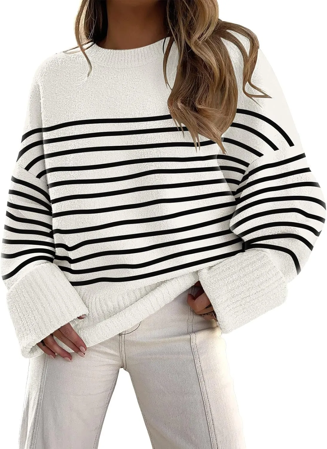 Sweaters for Women Long Sleeve Shirts Womens Sweatshirt 2024 Fall Fashion