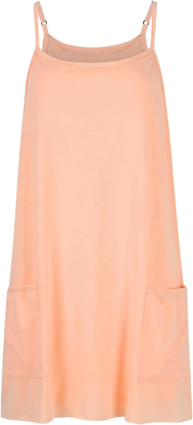 Tennis Dresses for Women Built in Shorts V Neck Spaghetti Straps Golf Workout Dress Active Mini Sundress with Pockets