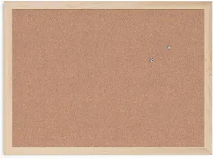 U Brands Cork Bulletin Board,18 x 24 Inches, Light Birch Wood Frame (265U00-01)