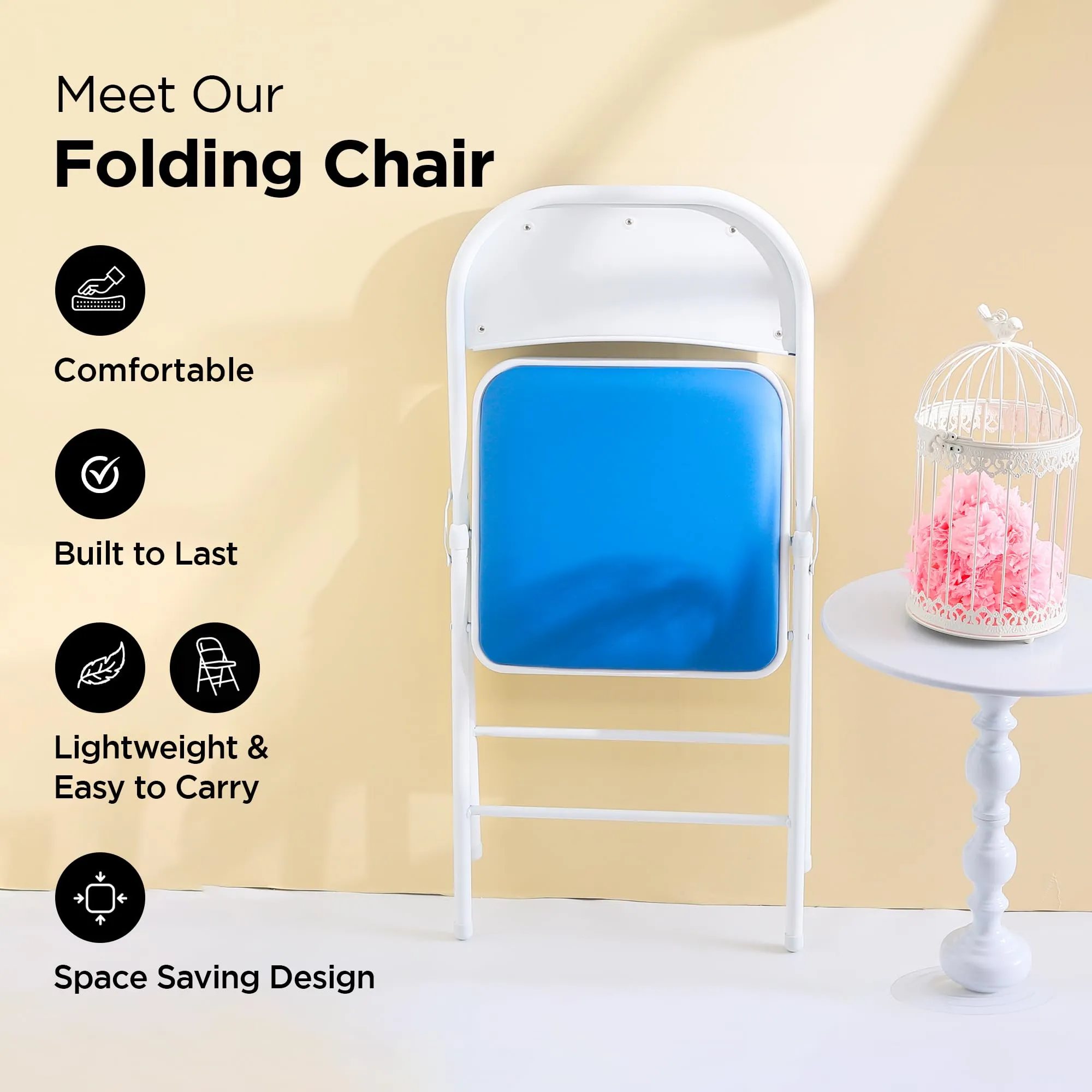 UMAI Folding Chair-GJ-22C-A- Blue | GJ-22C-A
