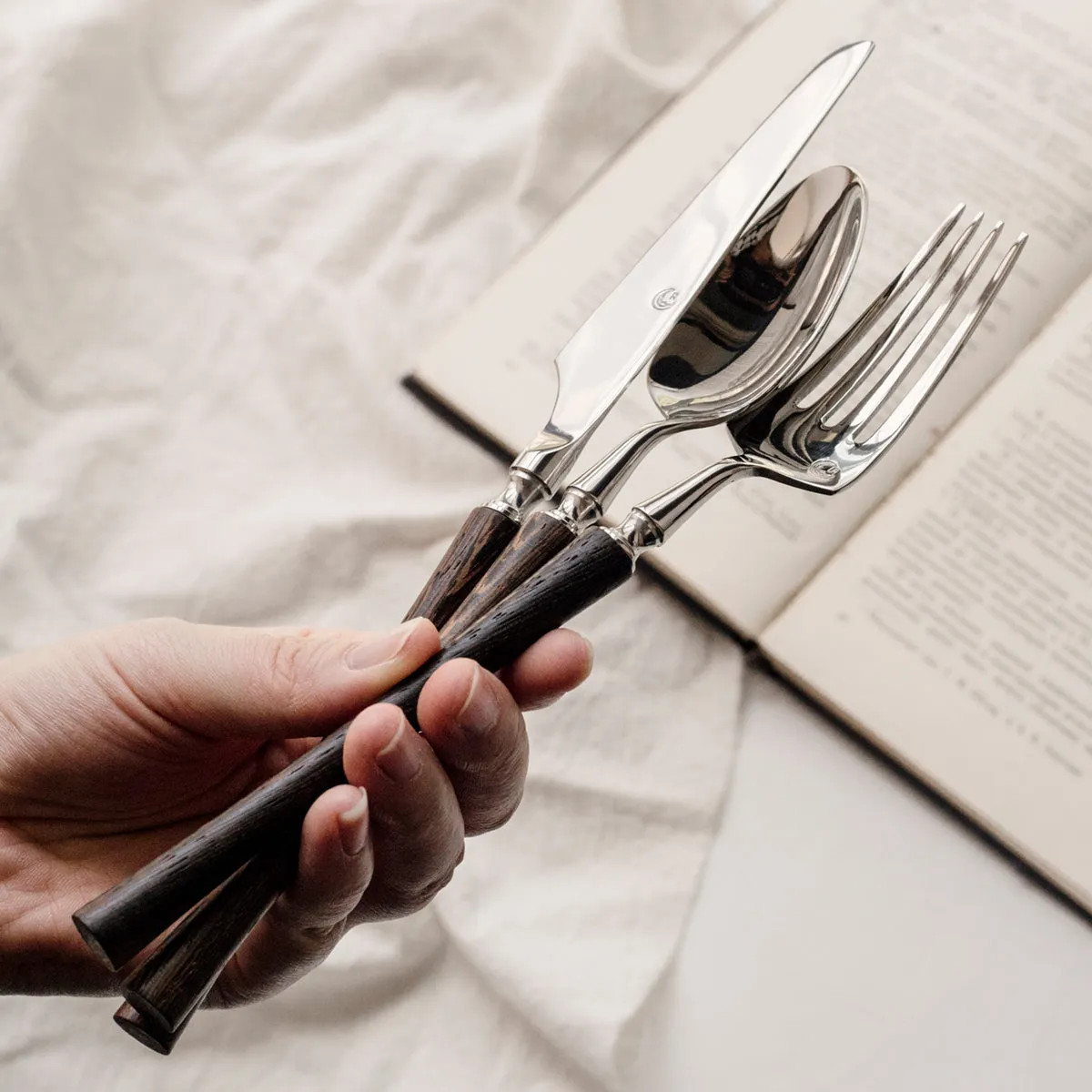 Wooden Handle Cutlery Set